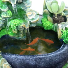 Feng Shui LED Waterfall Fountain tabletop fountain for office décor, relaxation, and balanced energy placement.