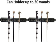 Tabletop Wizard Wand Display Stand holder for arranging, exhibiting, and keeping up to 11 wands accessible.
