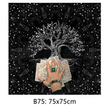 Mystic Tarot & Divination Tablecloth altar cloth for divination practice, tarot reading sessions, and sacred space styling.