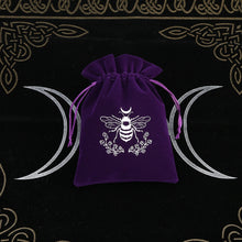 Tarot and oracle card velvet bag for holding divination decks securely for personal readings and spiritual practice.