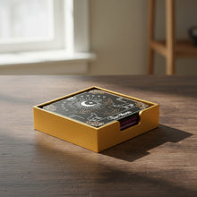 Tarot Card Coaster Set coaster set for protecting tabletops during coffee, tea, and everyday drink use.