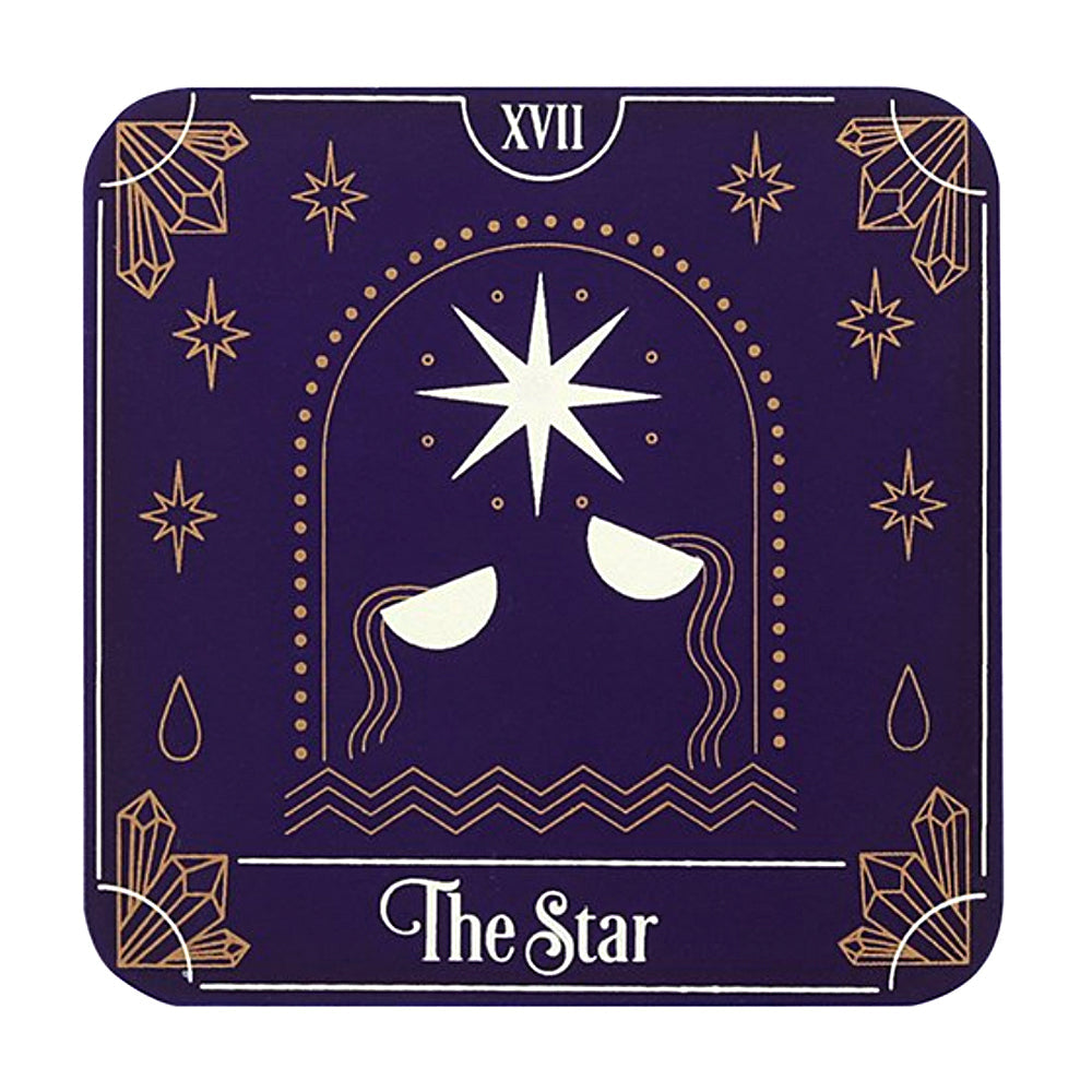 Tarot Card Coaster Set coaster set for protecting coffee tables from spills, condensation, and drink marks.