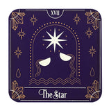 Tarot Card Coaster Set coaster set for protecting coffee tables from spills, condensation, and drink marks.