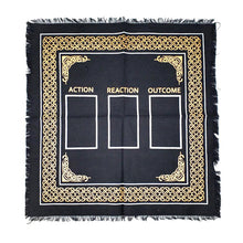 Tarot reading altar cloth for beginners in 18" x 18" size for card readings, table protection, and sacred space setup.