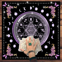 Moonlight Flower Tarot Reading Cloth tarot cloth for card reading tables, intuitive practice, and altar decoration.