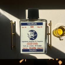 Taurus Wish Oil ritual oil bottle for Taurus energy work, prayer, and spiritual manifestation practice.
