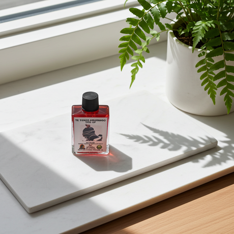 Te Tengo Amarrado Tied Up Wish Oil bottle for spiritual binding, intention work, and ritual use.