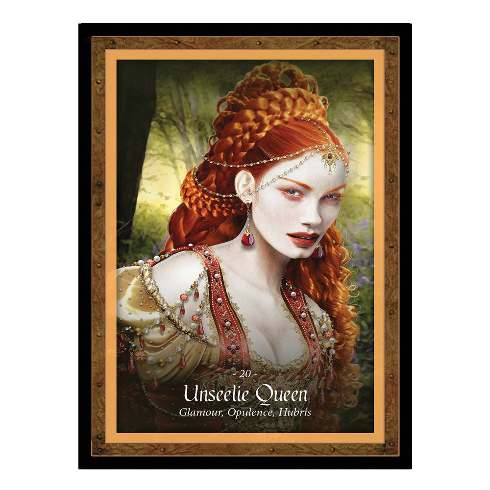 The Faery Forest oracle deck sample card, set F