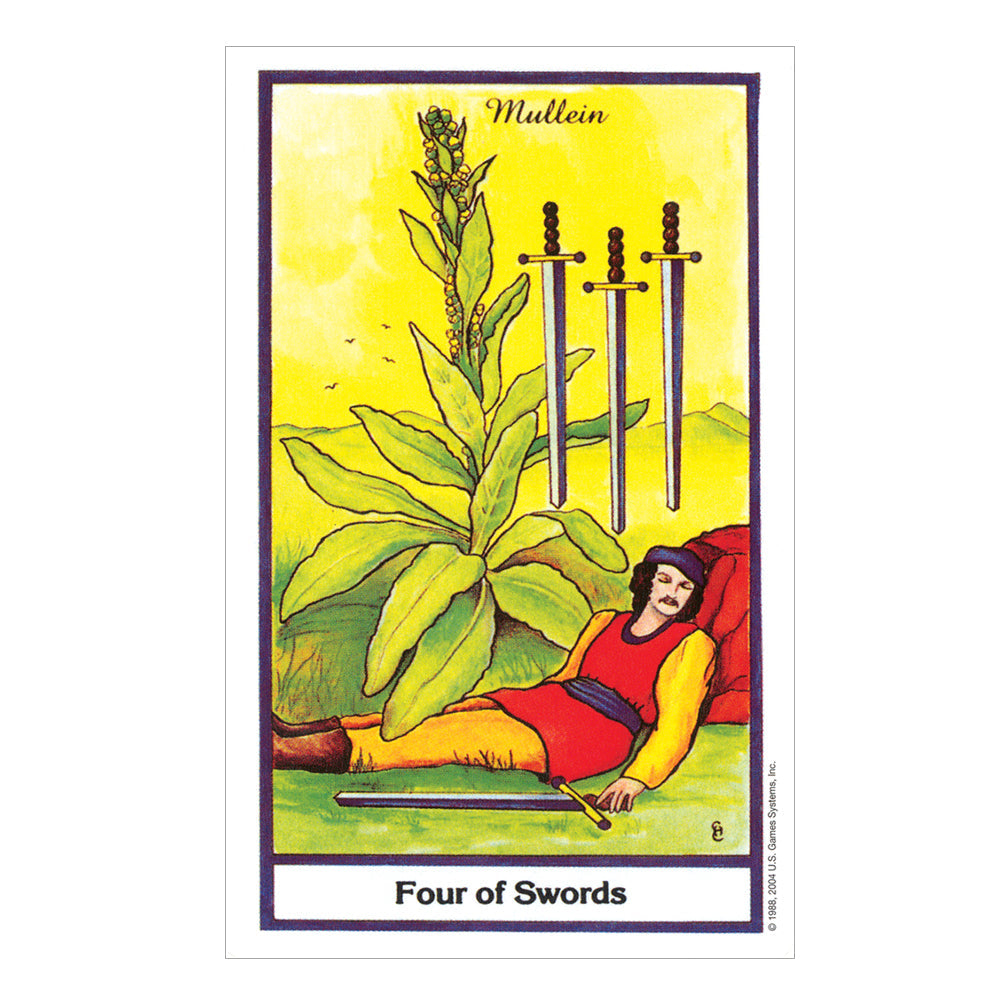 The Herbal Tarot deck sample card, set F