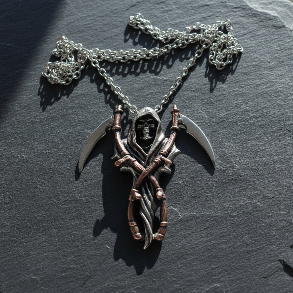 The Reapers Arms Pendant necklace, view A