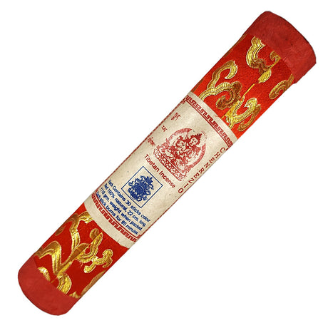 Tibetan Chenrezig Red Brocade Tube incense sticks