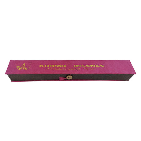 Tibetan Karma incense sticks box with holder