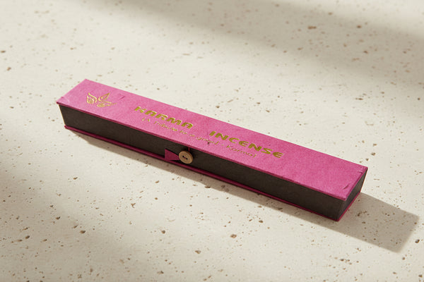 Tibetan Karma incense sticks box with holder
