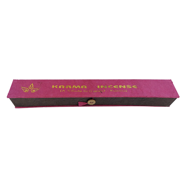 Tibetan Karma incense sticks box with holder