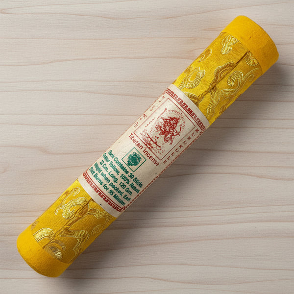 Tibetan Kurukulle yellow brocade tube incense sticks