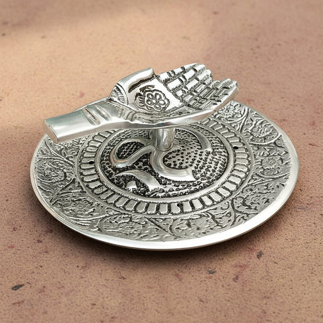 Tibetan Offering Hand incense burner holder for incense sticks during meditation and ritual use