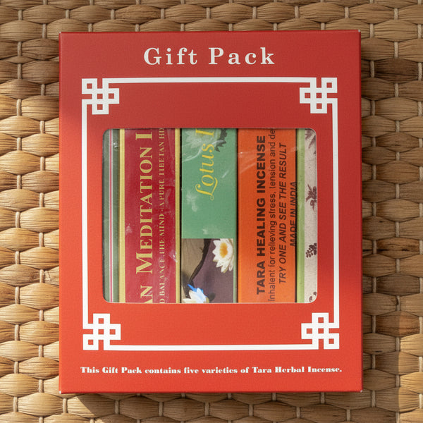 Tibetan Tara Herbal Incense Gift Set - five blends for meditation and puja