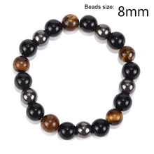 Tiger Eye bead bracelet double layer magnetic design for casual wear, stacked jewelry styling, and wellness-inspired accessorizing.