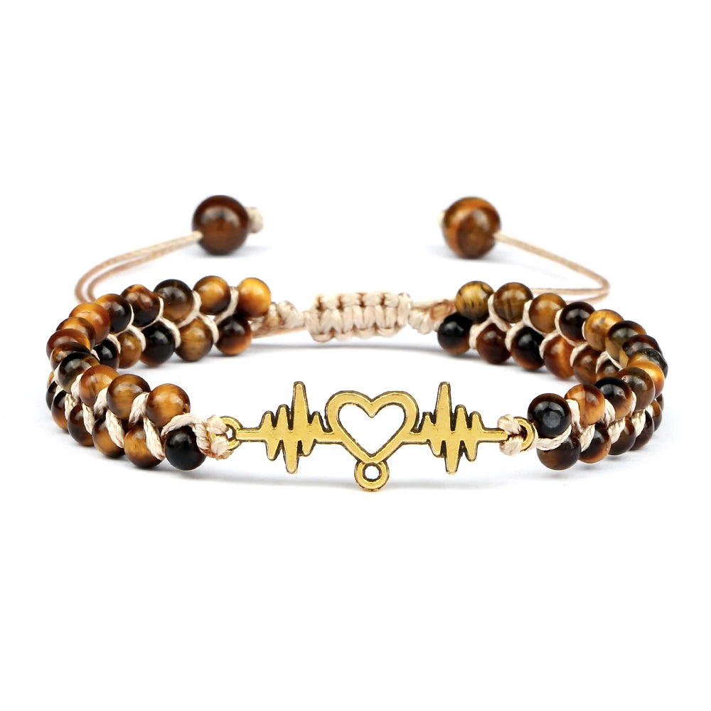 Tiger Eye bead bracelet with natural charm jewelry styling for everyday wear, crystal fashion, and wrist accessory use.