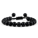 Black Lava Stone & Tiger Eye Crown Bracelet natural stone bracelet for protection, focus, and fashionable daily use.