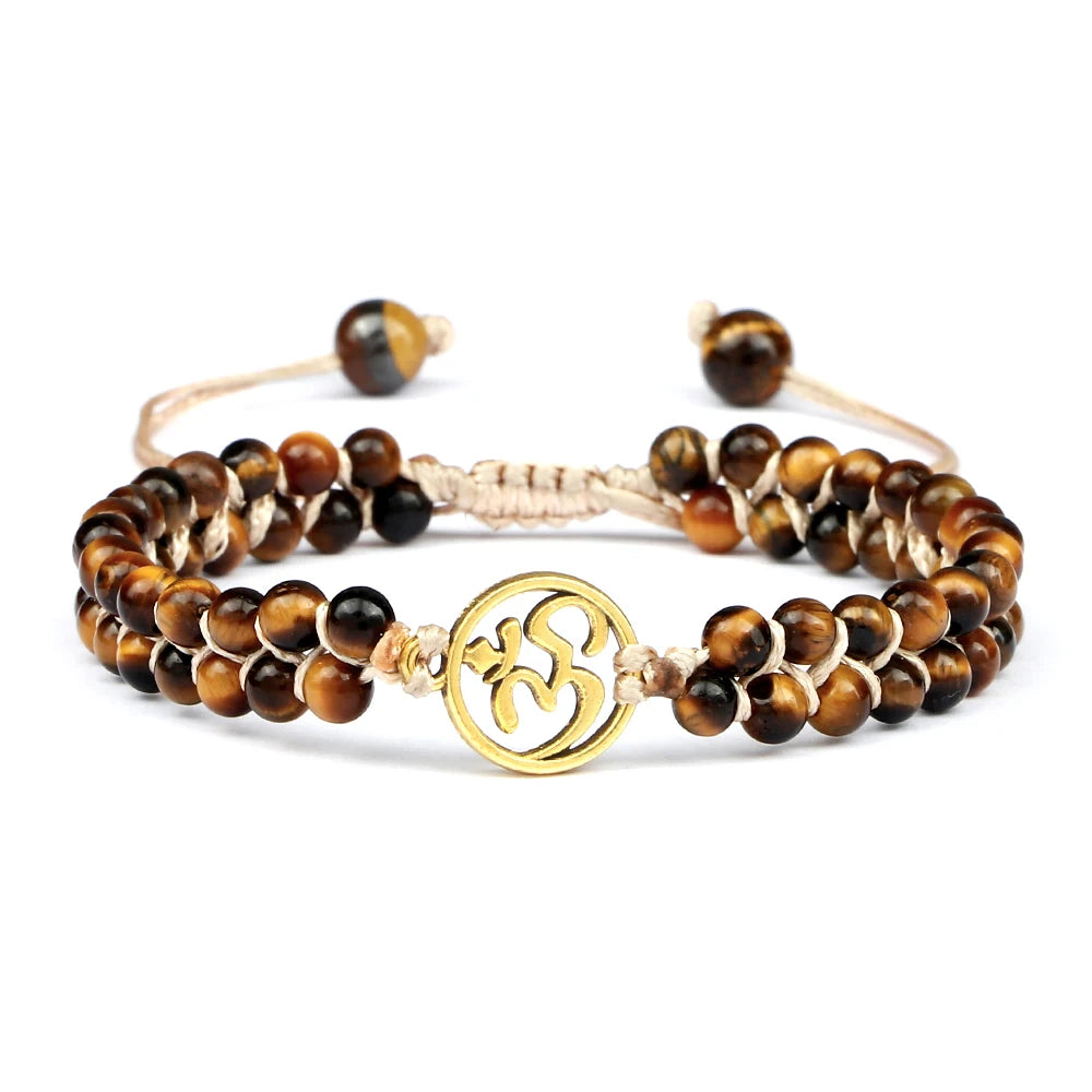 Tiger Eye crystal stretch bracelet with hanging charm for comfortable wrist wear, gemstone accessory use, and everyday fashion.