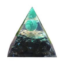 Tiger Eye Tree of Life Orgonite Healing Pyramid for meditation, energy healing, and home décor.