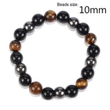 Tiger Eye wellness magnetic bracelet double layer beaded accessory for everyday wear, mindful styling, and holistic fashion use.