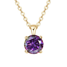 Timeless moissanite four-prong necklace with solitaire pendant for anniversary gifts, wedding style, and everyday luxury.