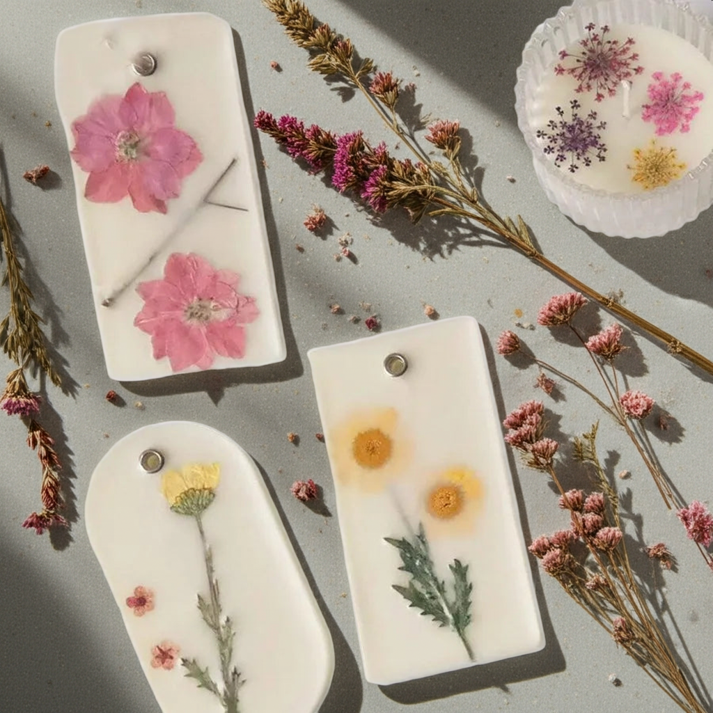 TooGet dried flowers and herbs set with assorted natural botanicals for candle making, resin art, soap making, and DIY crafts.