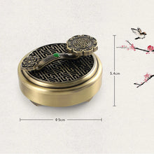 Ruyi Yuanyuan bronze incense burner for temple-style incense burning, prayer rituals, and decorative display.