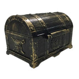 Transparent treasure box pirate style keepsake chest for display, gift packaging, and small item storage.