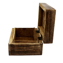 Tree of Life with Crow design wooden box in 4" x 6" size for organizing small valuables, keepsakes, and decorative items.