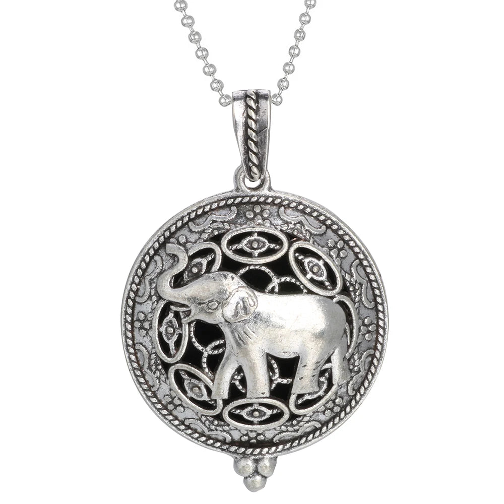 Tree of Life diffuser necklace jewelry for holding essential oils during meditation, relaxation, and everyday accessory use.
