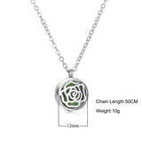 Mini Tree Flower Aromatherapy Locket pendant for essential oil diffusion, spiritual practice, and soothing scent use.