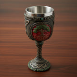 Tree of Life Goblet, 6.75 inch, for ritual and ceremonial drinkware use