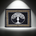 Tree of Life Goddess altar cloth fabric altar covering for spiritual rituals, meditation, and sacred space decoration.