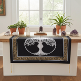 Tree of Life Goddess spiritual altar cloth table covering for altar setup, ritual practice, and ceremonial use.