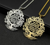 Tree of Life Hebrew pendant necklace for spiritual jewelry wear, faith expression, and everyday accessorizing.