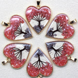 Tree of Life natural crystal charms 6 pack for pendant making, craft jewelry projects, and personal spiritual wear.