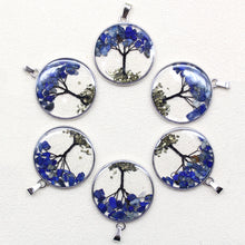 Tree of Life natural stone pendants 6 pack for DIY jewelry projects, crystal-themed accessories, and gift making.
