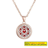 Tree of Life necklace for aromatherapy with essential oils for calming scent diffusion and daily wellness use.