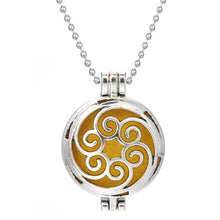 Tree of Life personal aromatherapy necklace for carrying essential oils during busy days, mindfulness, and wellness practice.
