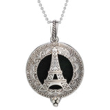Tree of Life round aroma necklace pendant for carrying essential oils during meditation, self-care, and everyday calming use.