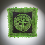 Tree of Life spiritual altar cloth textile cover for ritual work, meditation, and altar setup.