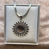Tree of Life symbol pendant necklace in steel for meaningful wear, gifting, and daily outfit pairing.