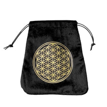 Tree of Life velvet altar tarot bag for holding tarot decks, sacred tools, and ceremonial reading supplies.