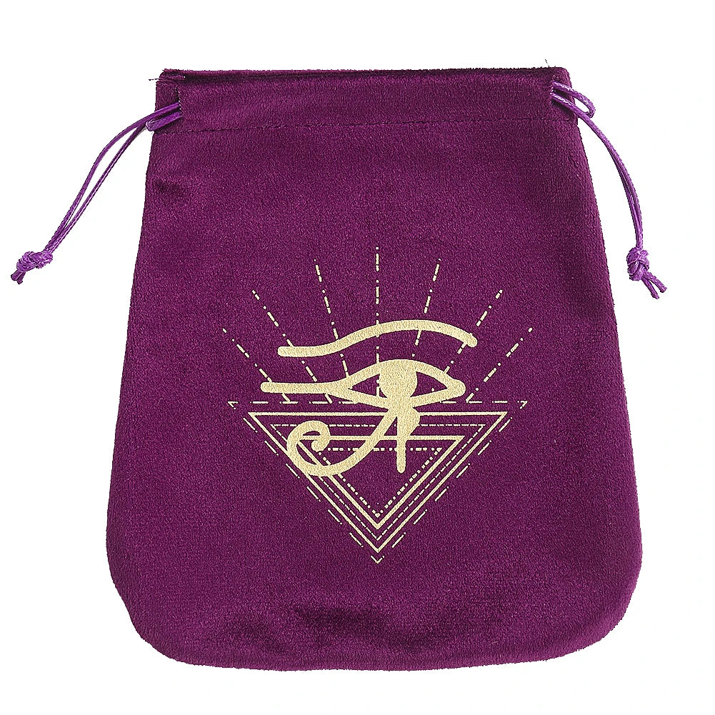 Tree of Life velvet spiritual card bag for holding tarot decks, ritual accessories, and sacred practice supplies.