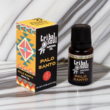 Bottle of Tribal Soul Aroma Oil Palo Santo displayed for home fragrance, aromatherapy, and relaxation.