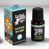 White Sage Tribal Soul aroma oil presented for fragrance and aromatherapy routines.