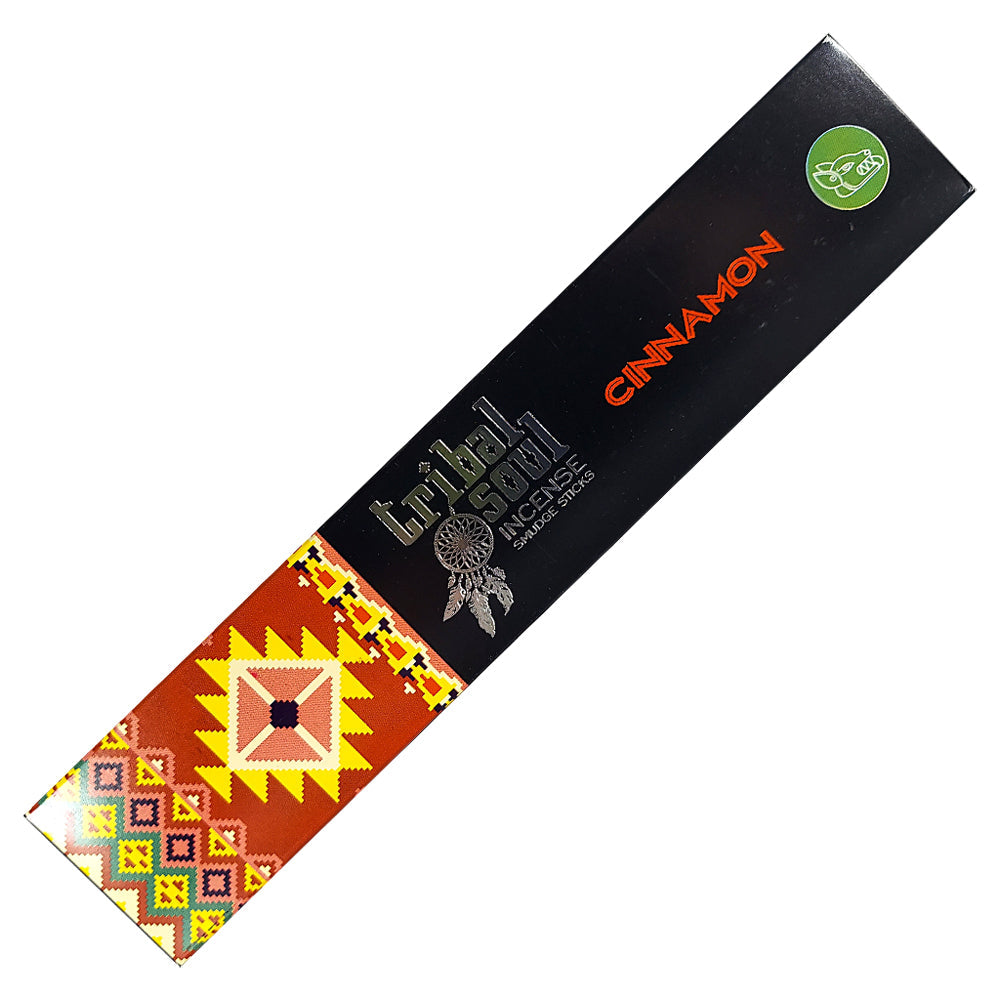 Tribal Soul Cinnamon Incense Sticks - warm woody spicy cinnamon aroma